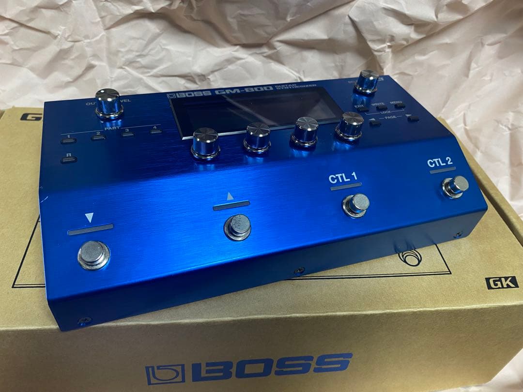 ギターシンセット EURUSU +GM-800＋CAJ MIDIペダル＋ケーブル