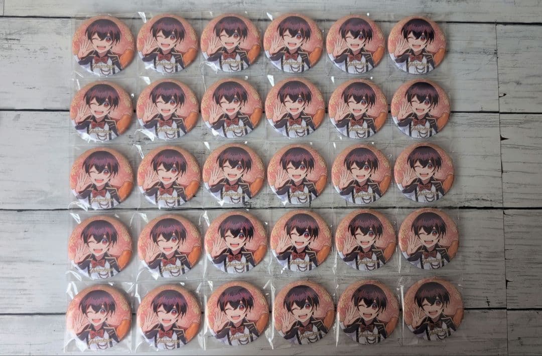 ゆあんくん ぷぴぱ チェキ風　缶バッジ　30個セット