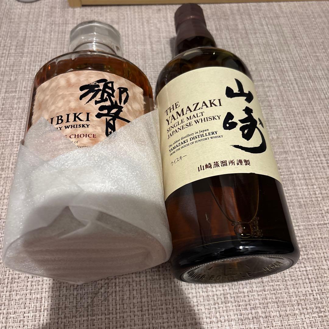 【新品】サントリー シングルモルトウイスキー 山崎 700ml 響　700ml