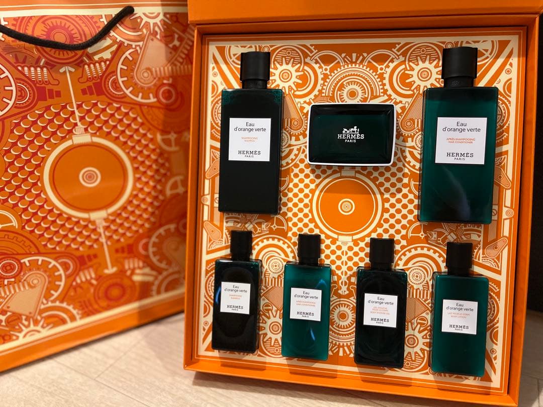 韓国HERMES限定★オードランジュ ヴェルト　ヘア&ボディ　7点セット