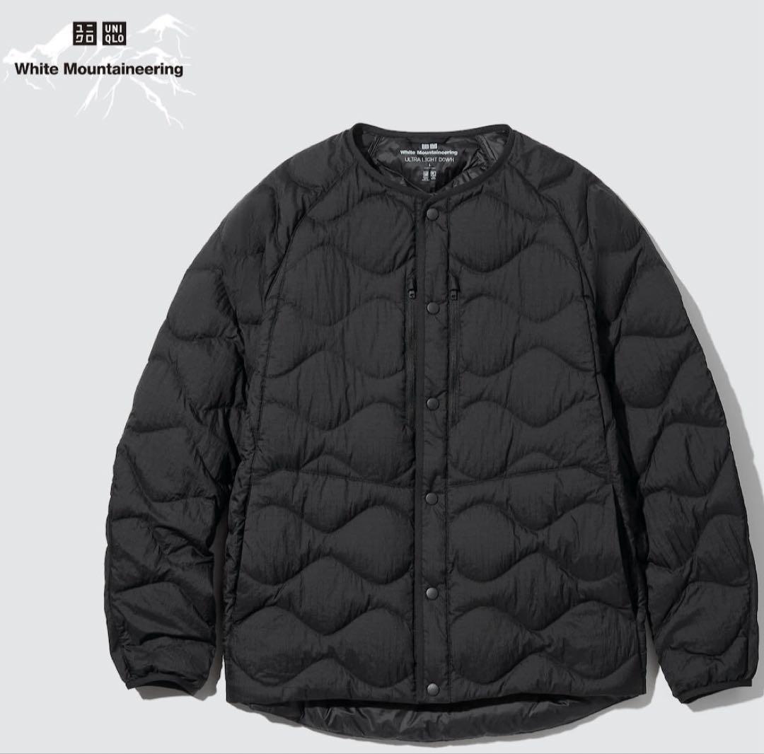 ユニクロウルトラライトダウンオーバーサイズジャケット　ホワイトマウンテニアリング