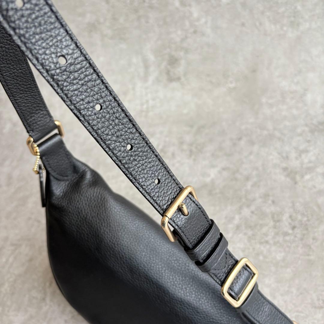 zなえなの33様COACH ボディバッグ ショルダーバッグ ゴールド金具 レザー