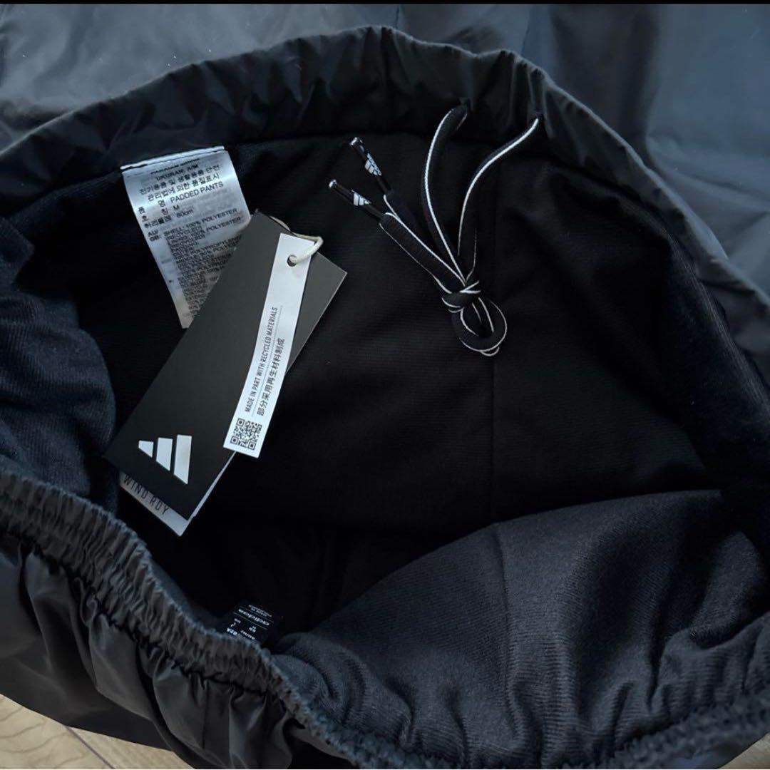 新品　アディダス　メンズ　中綿ウィンドブレーカー　上下セットアップ　黒　XL