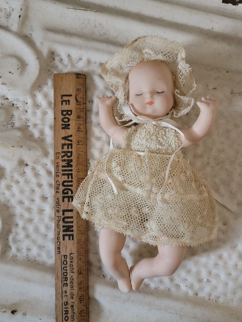 フランスアンティーク　ビスクドール　ミニョネットbebe　ベベドール　ねんね