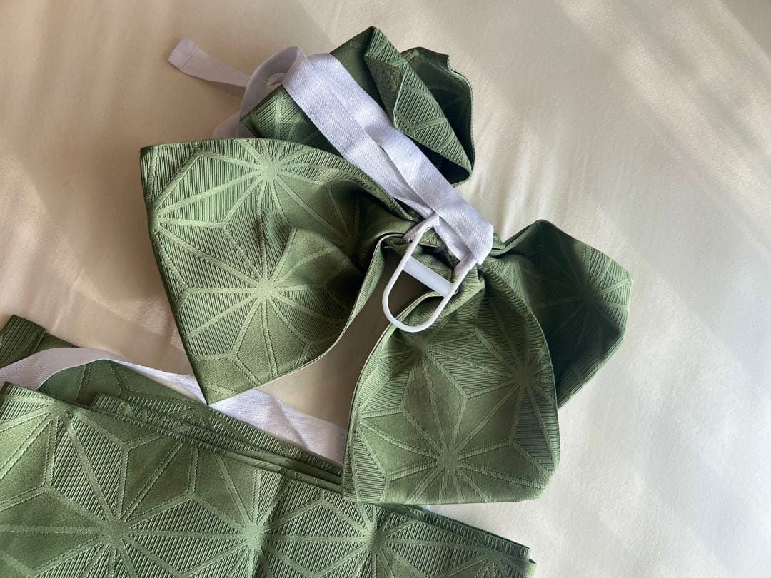 ストライプ紺地×大輪白百合浴衣3点セット 浴衣セット レディース浴衣　Tika