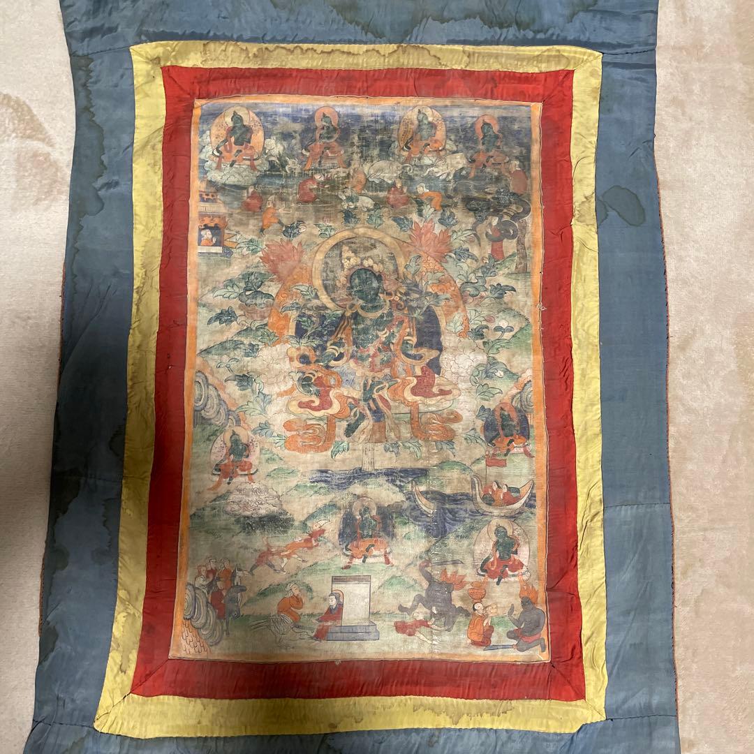 骨董　仏画　タンカ