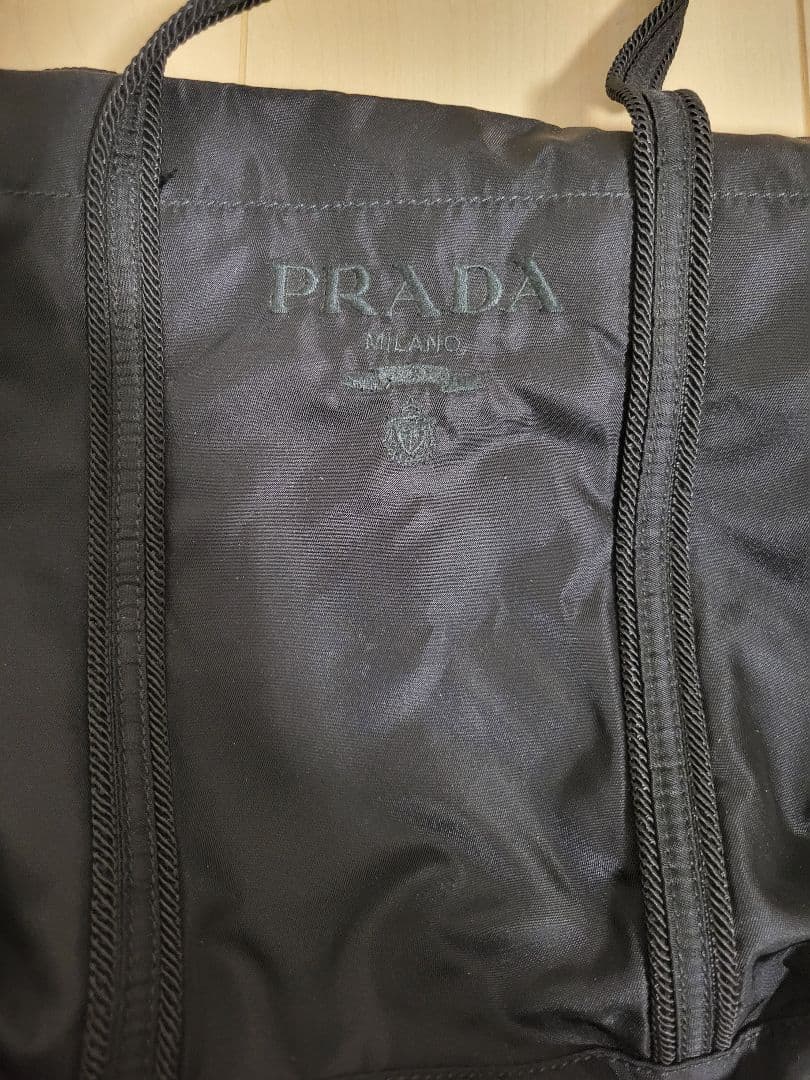 【PRADA】ナイロン　トートバッグ　ブラック　BN0678