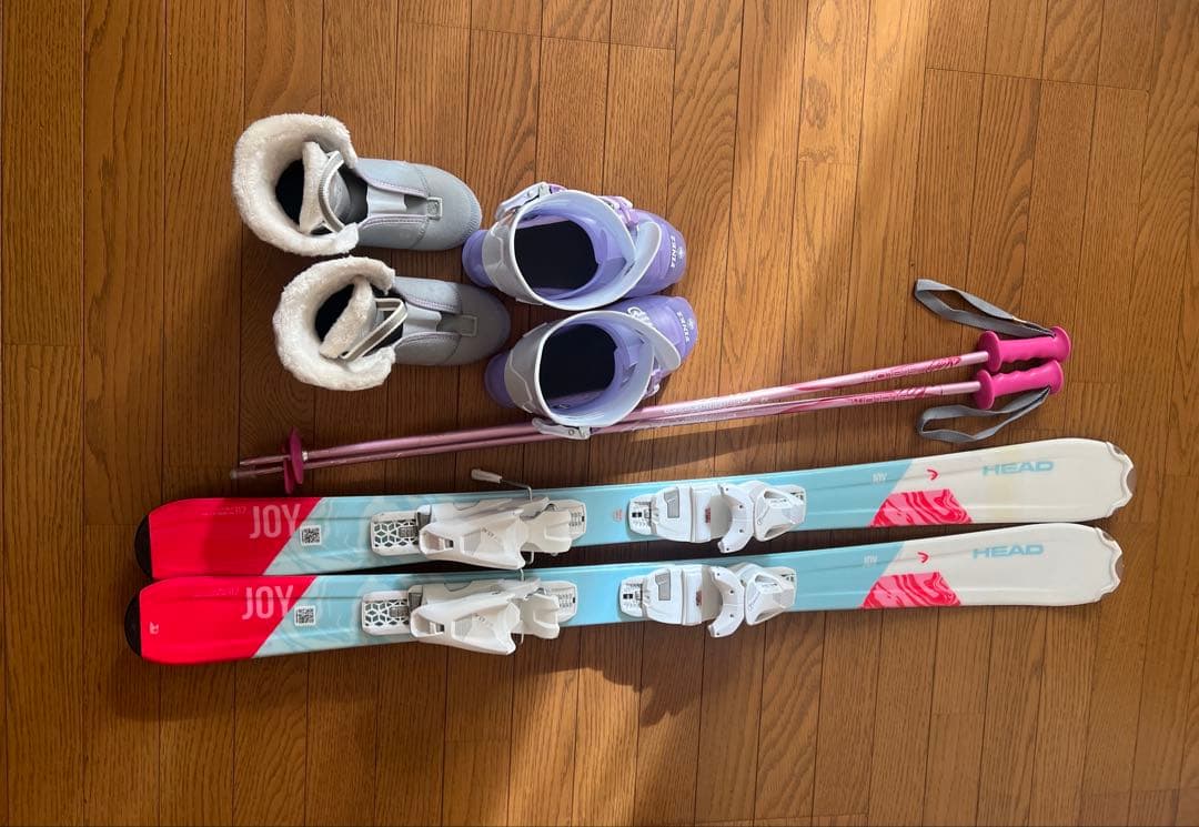 子供用　HEAD スキーセット 3点セット（ウェア、手袋サービス）