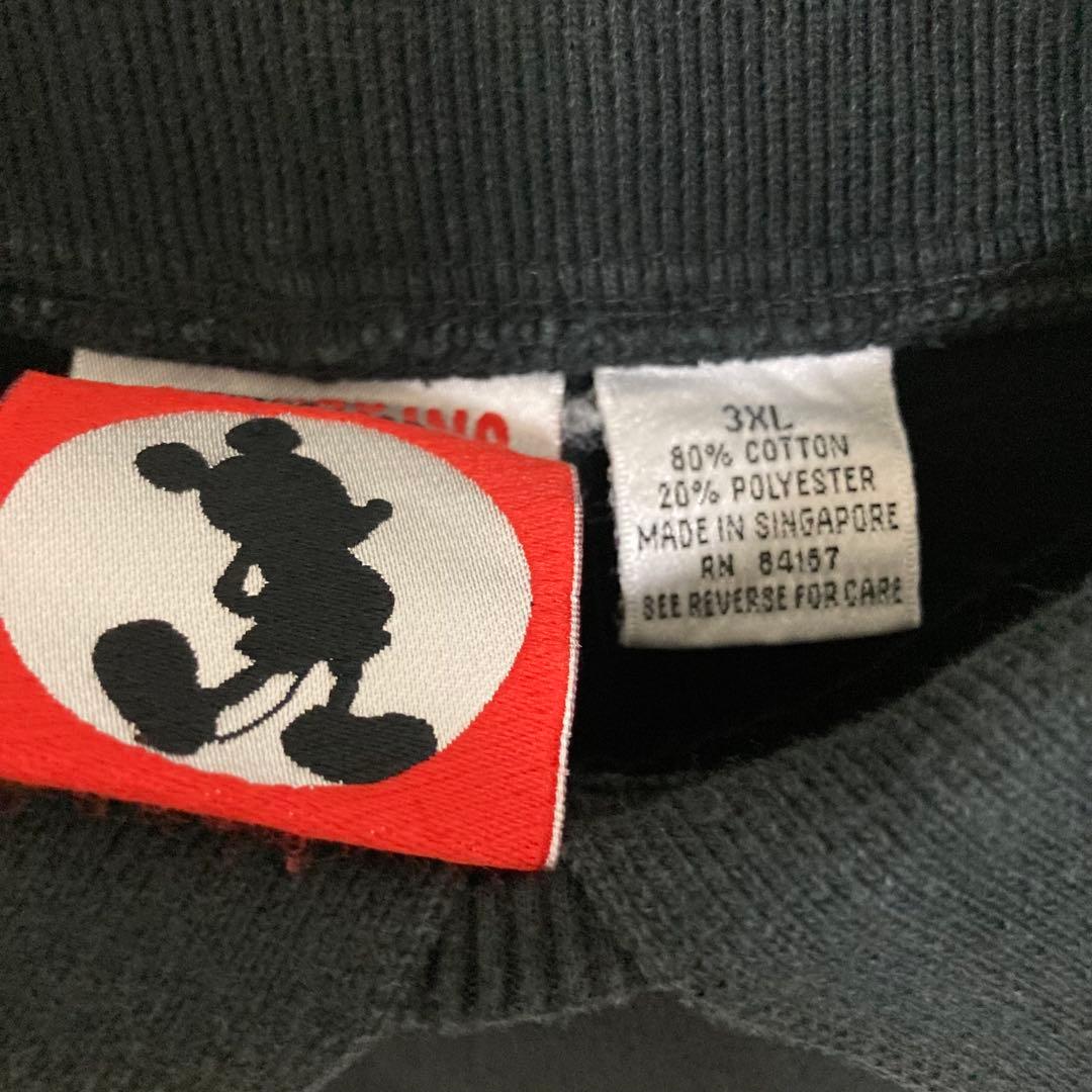 【希少サイズ3XL】Disney ミッキーマウス スウェット トレーナー 刺繍