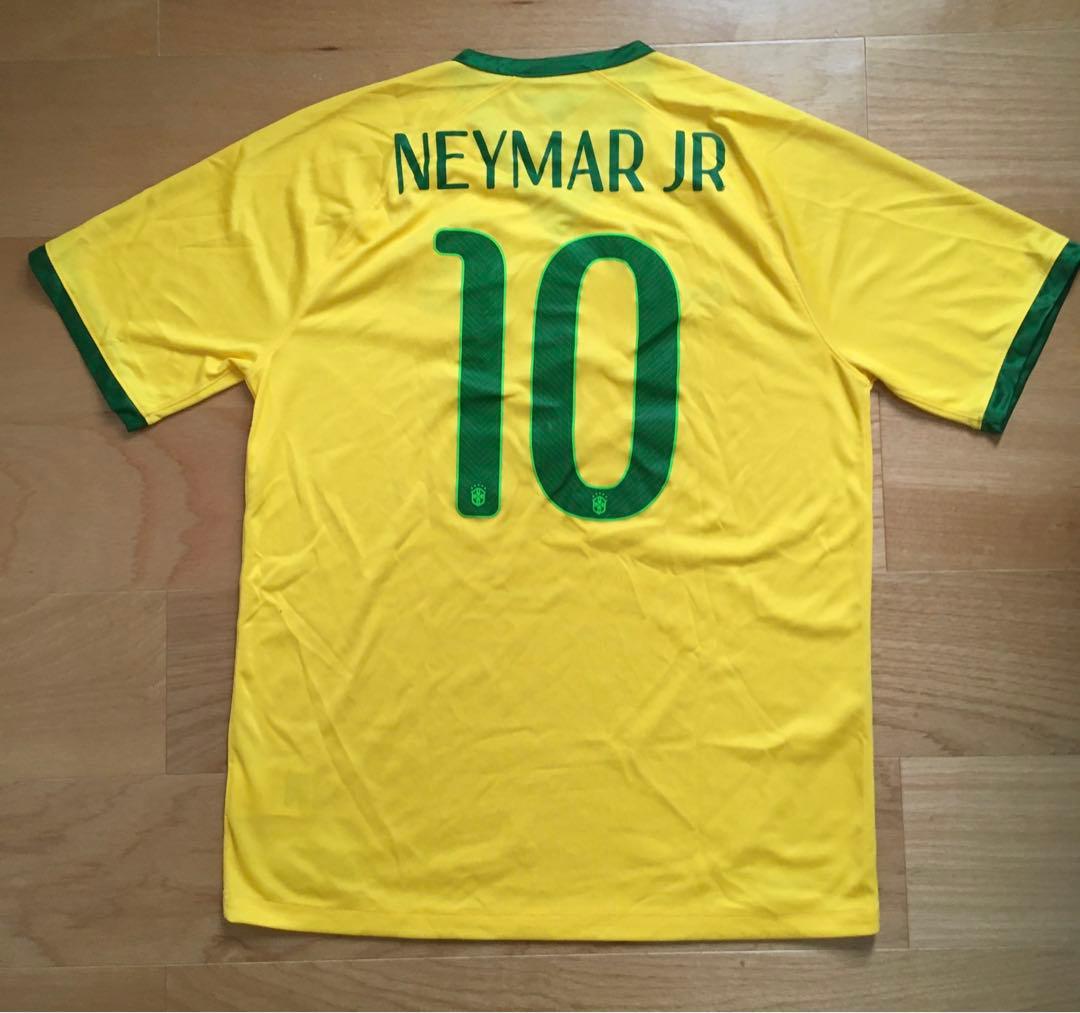【美品】2014 FIFA W杯サッカーブラジル代表ネイマール10番ユニフォーム