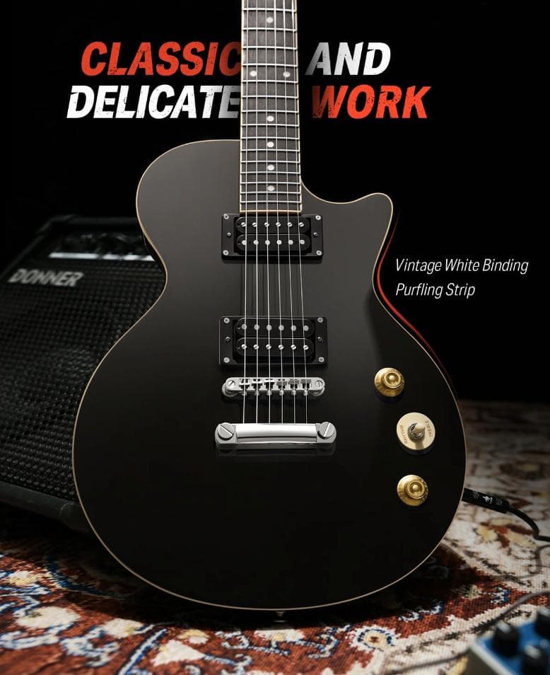 【未使用】Donner エレキギター DL-124 黒