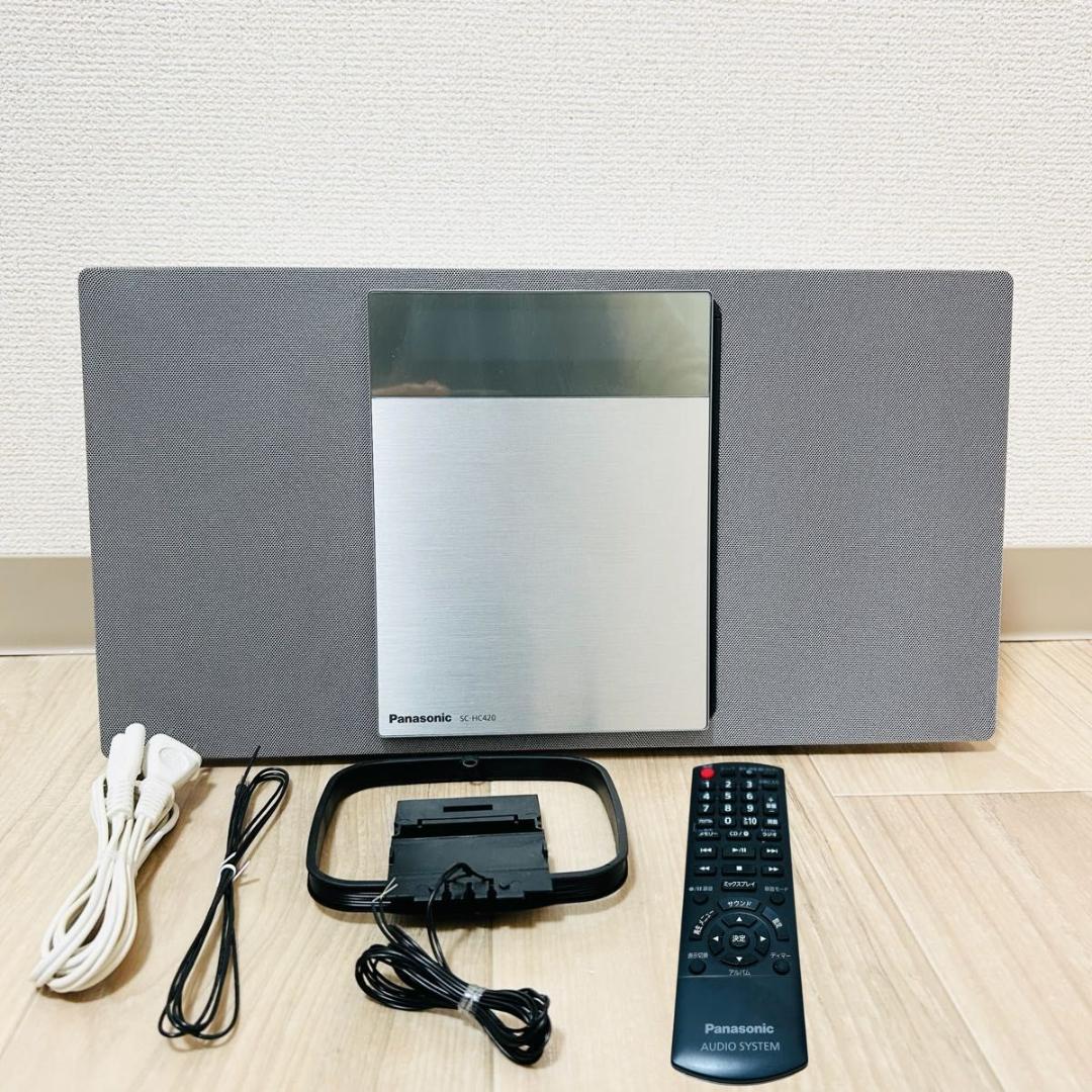 パナソニック SC-HC420-S コンパクトステレオ Bluetooth CD