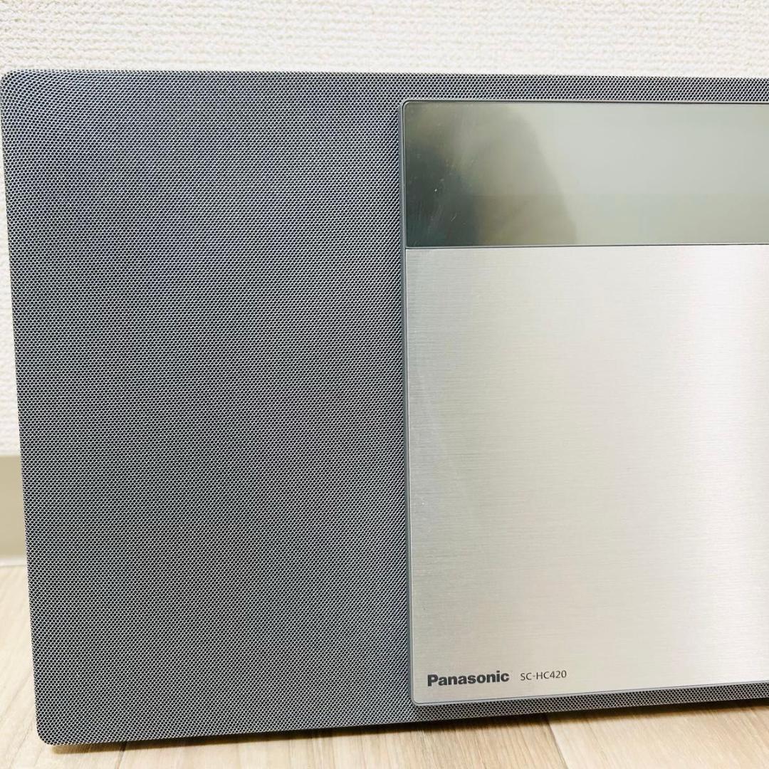 パナソニック SC-HC420-S コンパクトステレオ Bluetooth CD