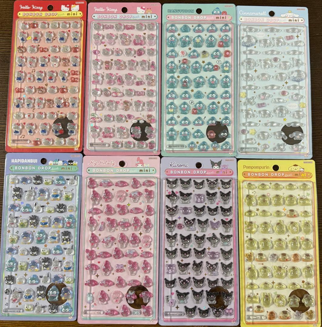 ボンボンドロップシールミニ　サンリオ