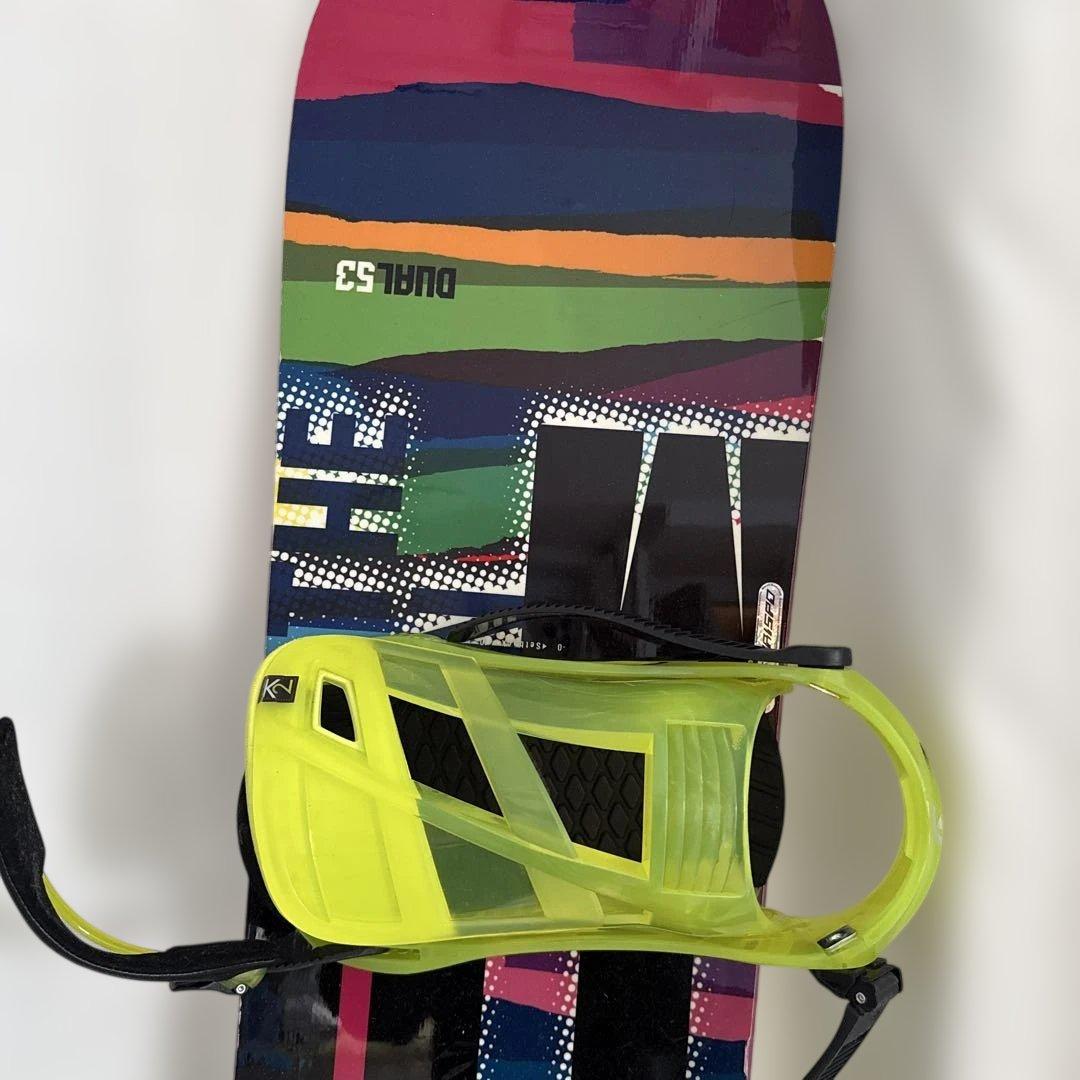 ケース付き　スノーボード板　ビンディング付き