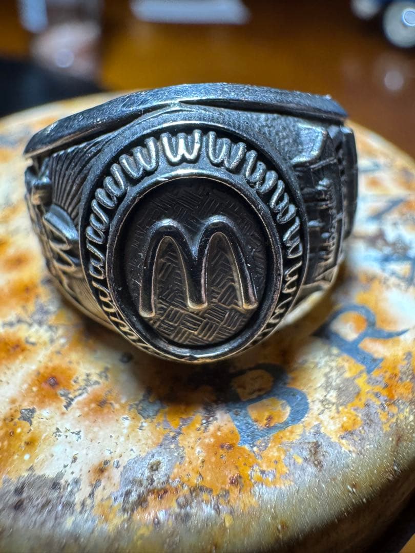 70s マクドナルド カレッジリング BALFOUR社 指輪 ヴィンテージ18号
