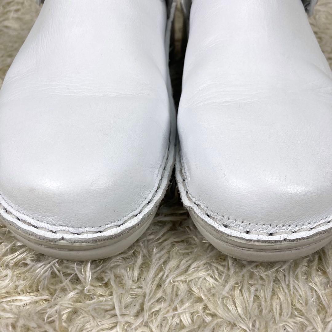 『極美品』NAOT IRIS サボサンダル ホワイト レザー ナオト アイリス