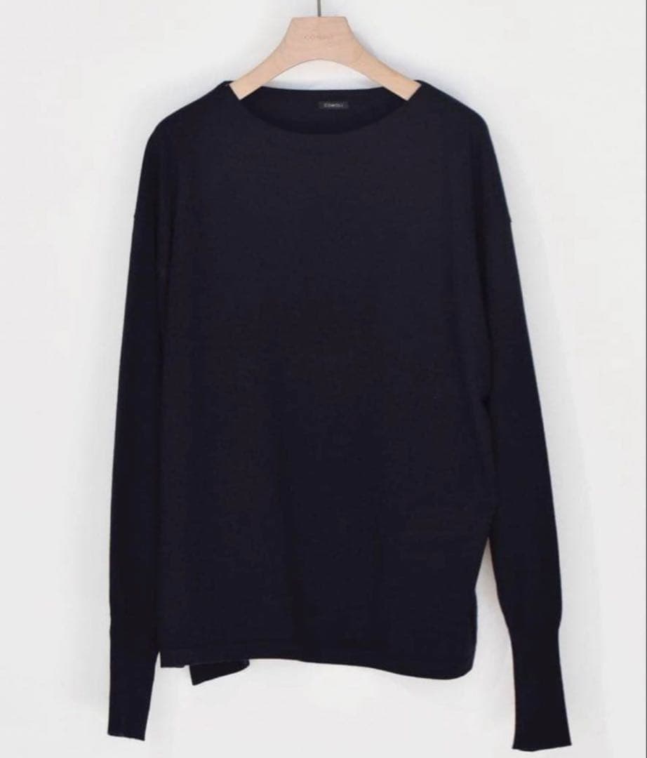 comoliコモリ カシミヤ コモリニット 22AW ネイビー