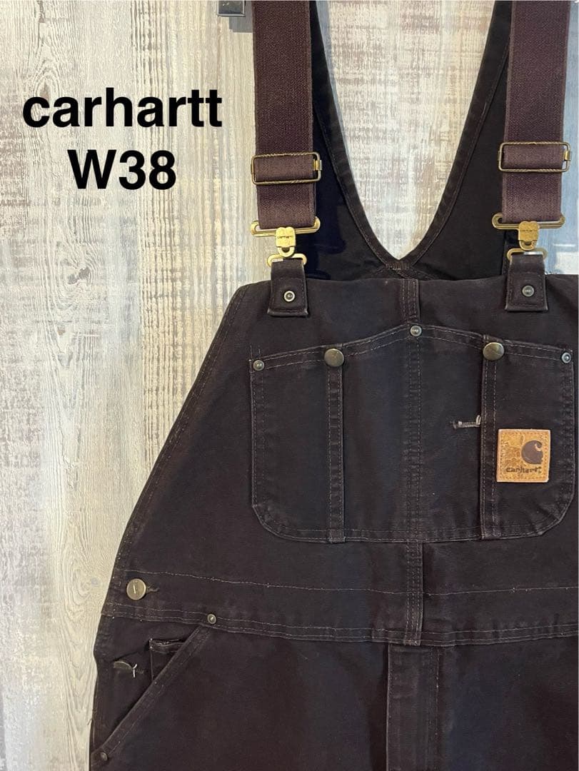 Carhartt ダブルニーペインターパンツ ダック地　オーバーオール　W38
