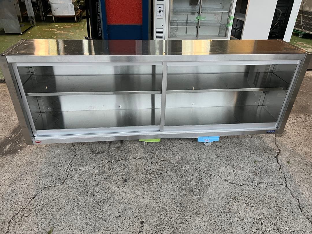 マルゼンガラス扉吊戸棚 1800x350x600