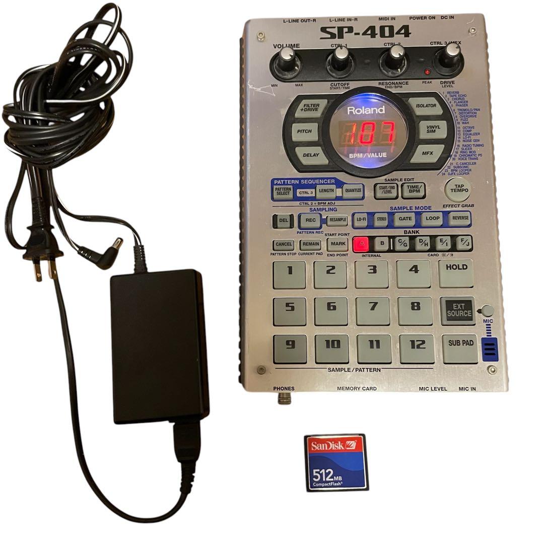 Roland SP-404 サンプラー ACアダプター付き 512MB