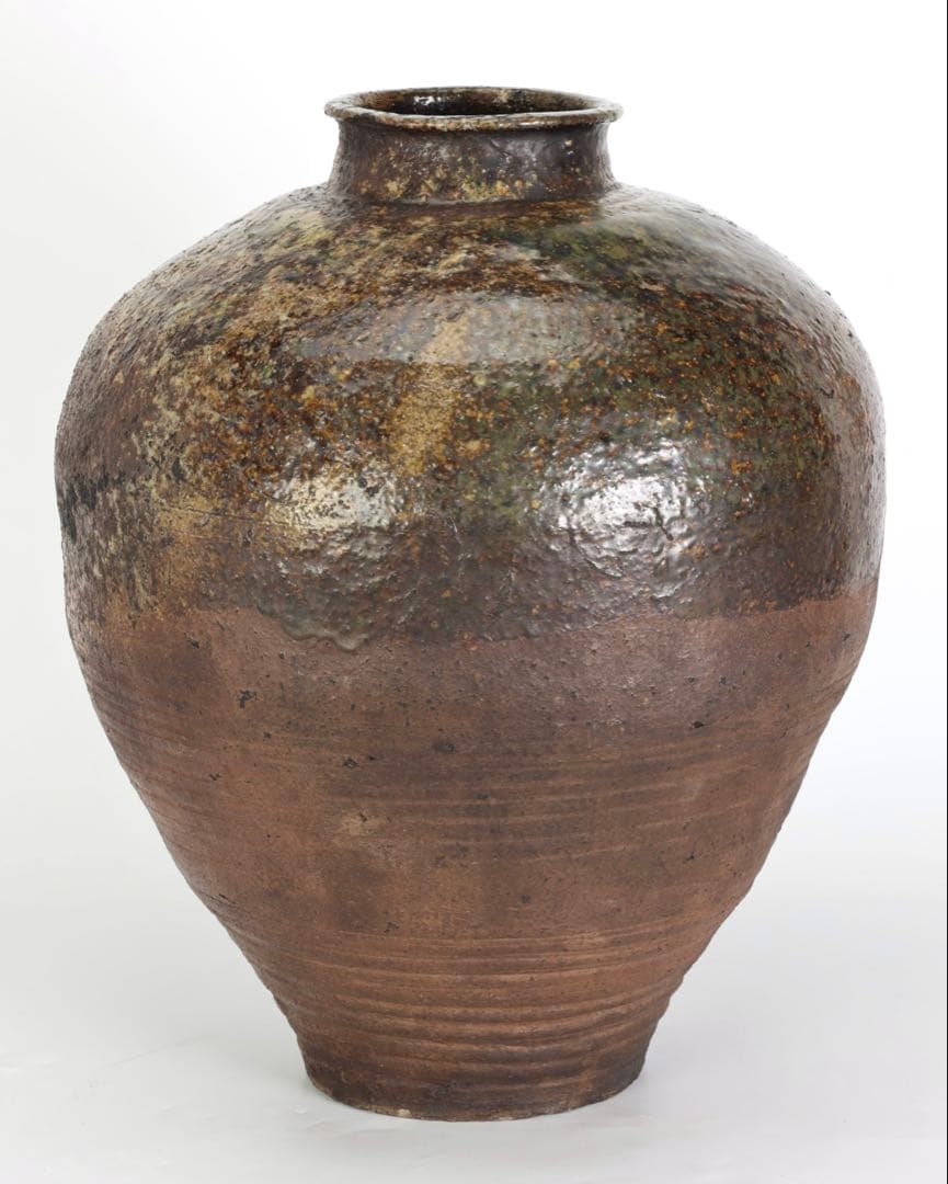 ダ*ゴ様 古陶磁 古丹波 大壺 焼締 自然釉 壺 花器 甕 古伊賀 時代物 骨董