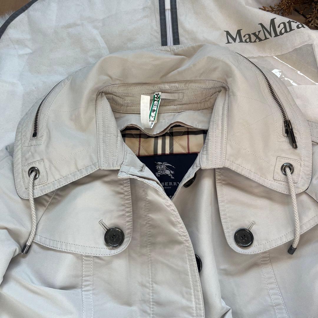 美品バーバリー　マウンテンパーカー　キルティングライナー　フード　3way 40