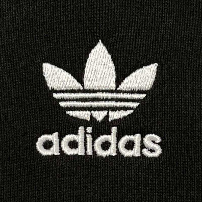 マ*ネ様 @8995 adidas ハーフジップ ポロスウェット ブラック XL