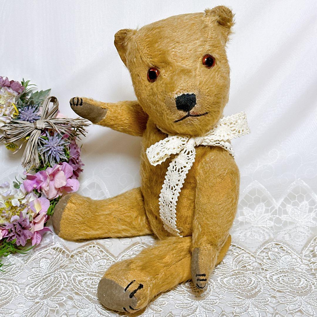 ❤️1940年頃❤️愛されすぎたチルターンベア　アンティークテディベア