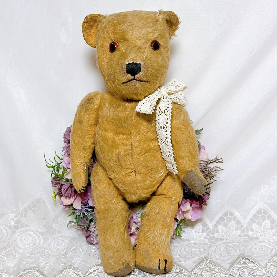 ❤️1940年頃❤️愛されすぎたチルターンベア　アンティークテディベア