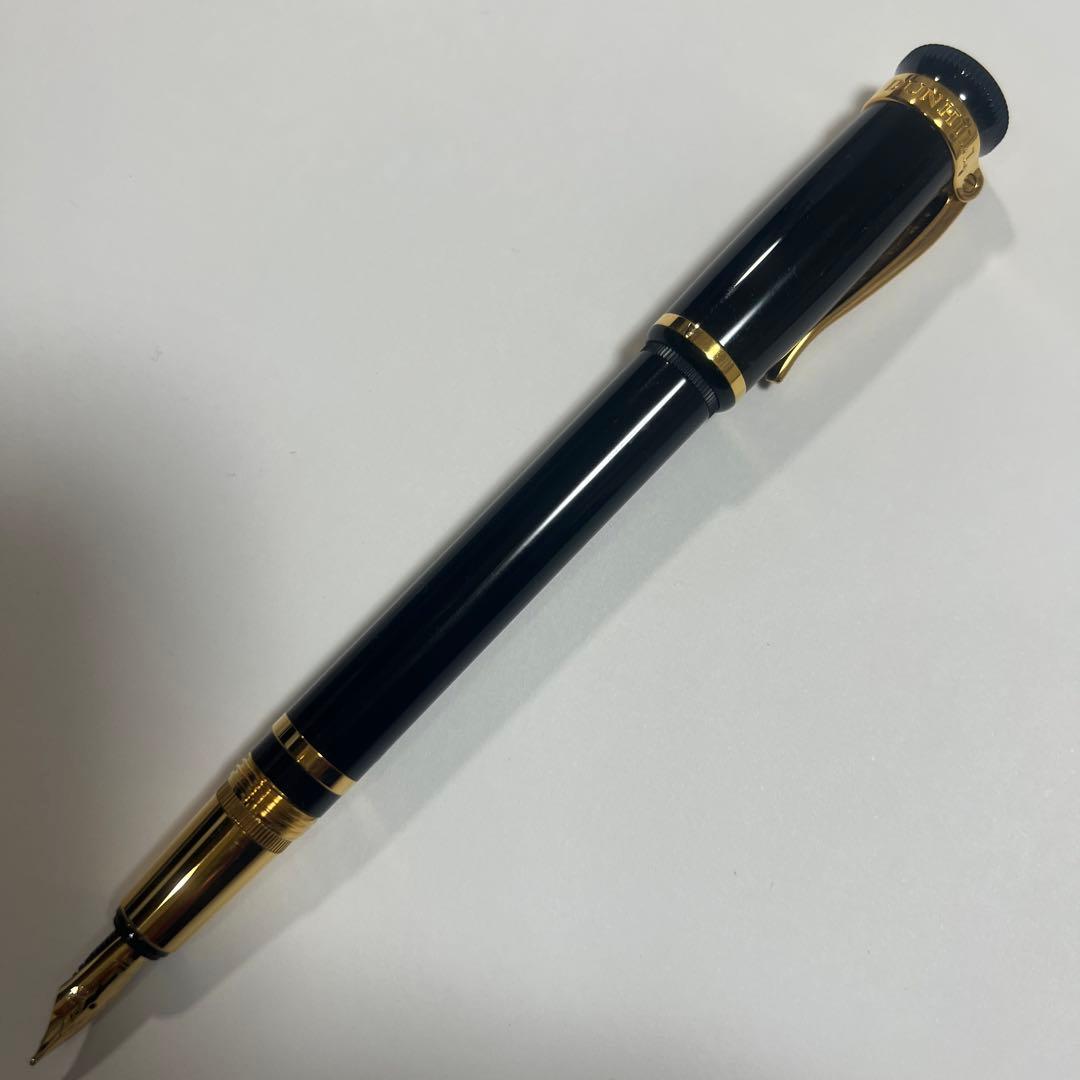 ダンヒル センチュリーマン ブラックレジン ゴールド万年筆