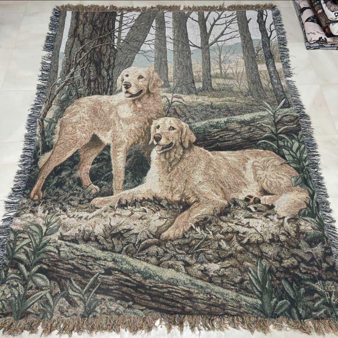 犬　ラブラドール　マルチカバー　ソファーカバー　ラグ　171x124