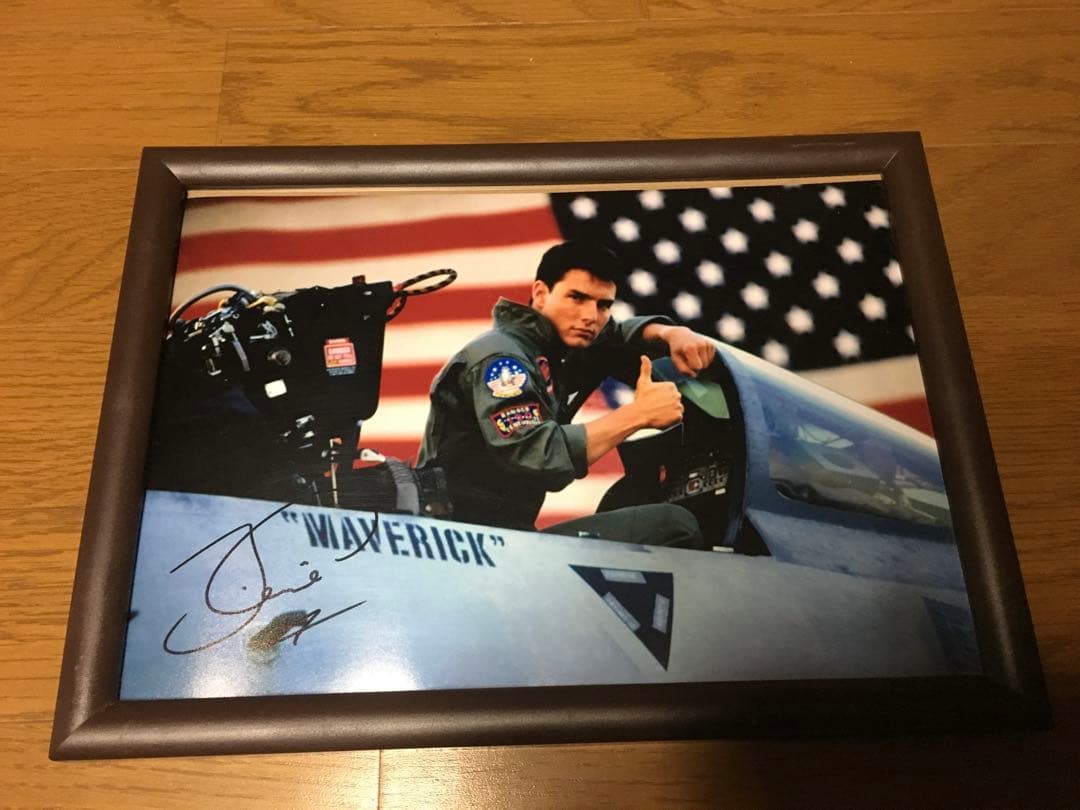 トップガン トム・クルーズ 直筆サイン 認証証明書付き