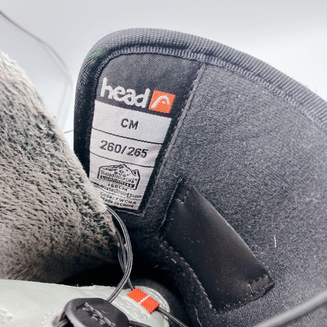 HEAD 26cm〜26.5cmスノーボードブーツ　ブラック　BOA　ボア