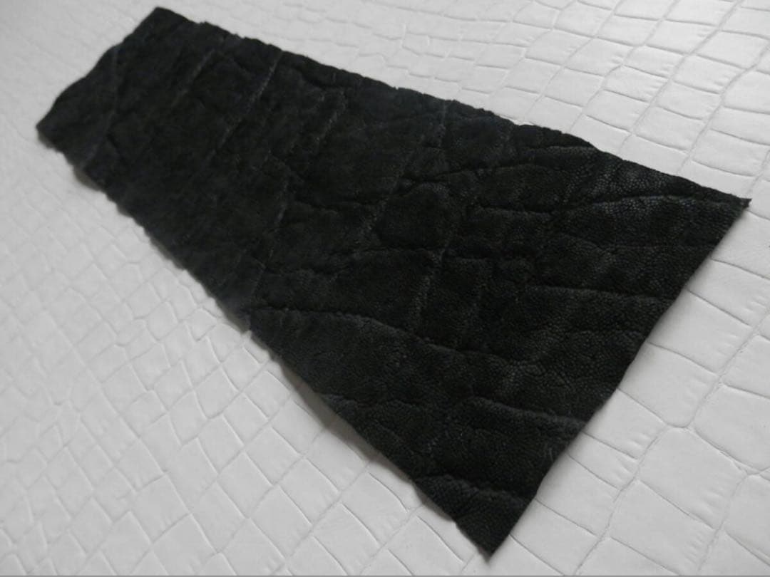 【極美品】象革 エレファント 本革 レザー ブラック ビリヤード グリップ