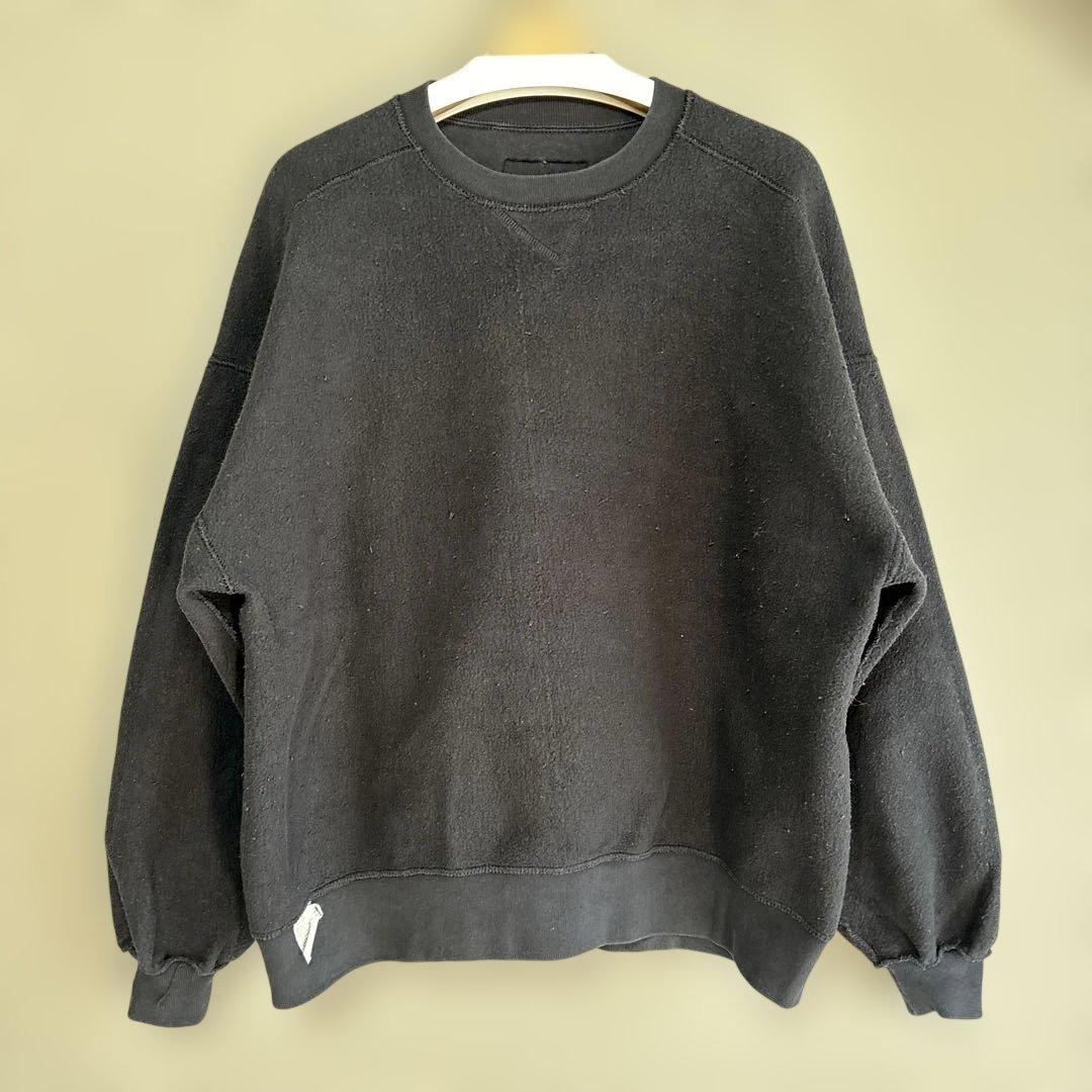 ラッセル 黒 スウェットXXL 90s USA ハイコットン ヴィンテージ