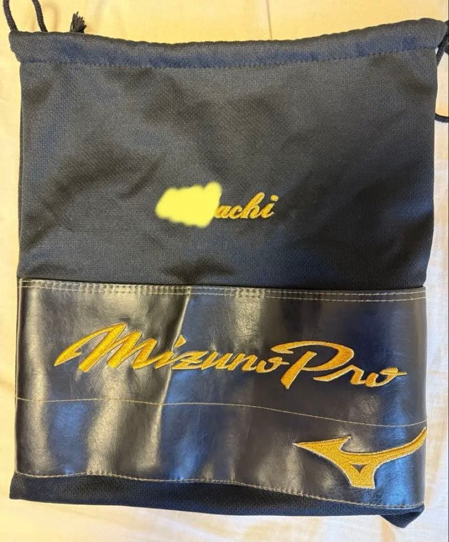 【定価8万強】ミズノプロ 西川モデルオーダーグラブ　軟式 シャンパンイエロー