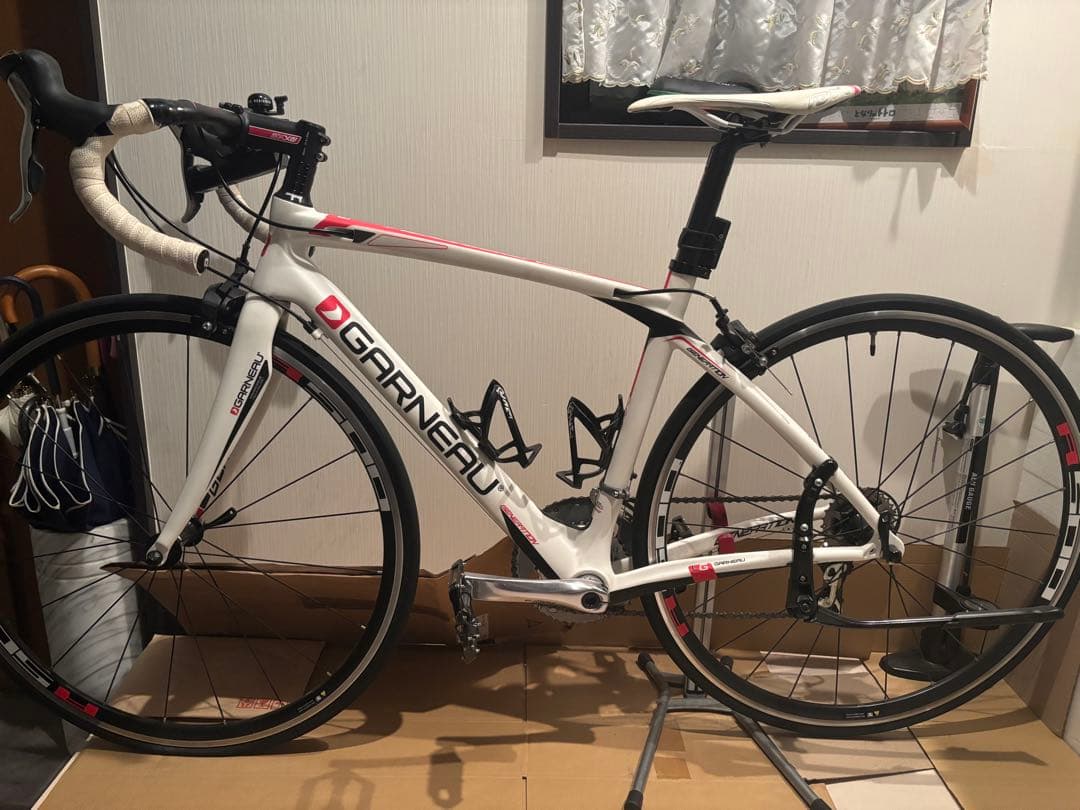 2014 GARNEAU GENELATLON フルカーボン　ホワイト/レッド