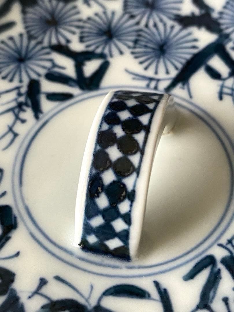 京焼　平安　西村徳泉　紫翠窯　茶道具・水指し　染付　松竹梅吉祥紋様　祥瑞