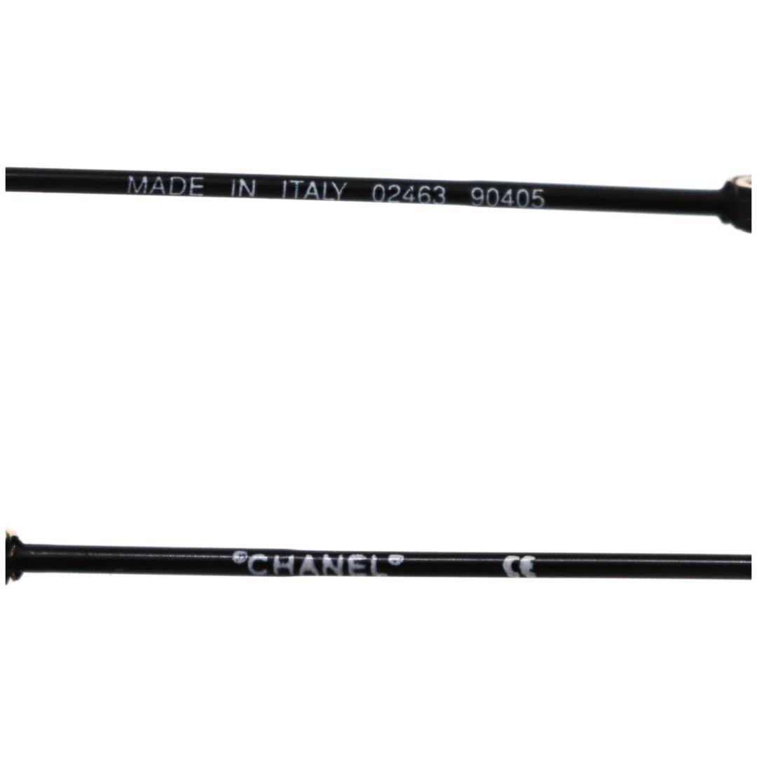 CHANEL ココマーク ブリッジサングラス 黒×金 d08