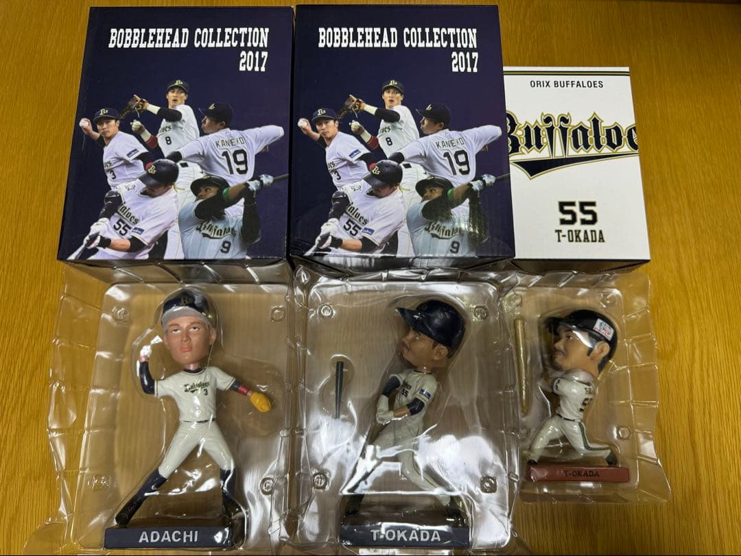 【オリックスバファローズ】安達了一 T-岡田 ボブルヘッド その他セット