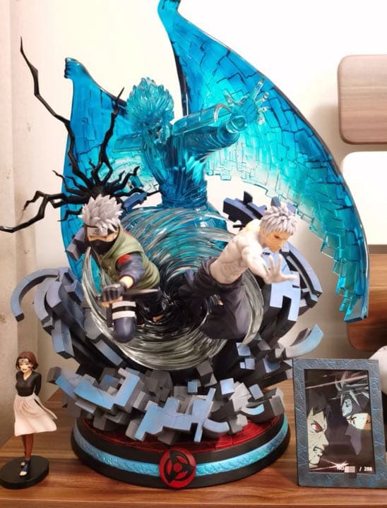 NARUTOナルトはたけカカシ うちはオビト ガレージキット ガレキ スタチュ①