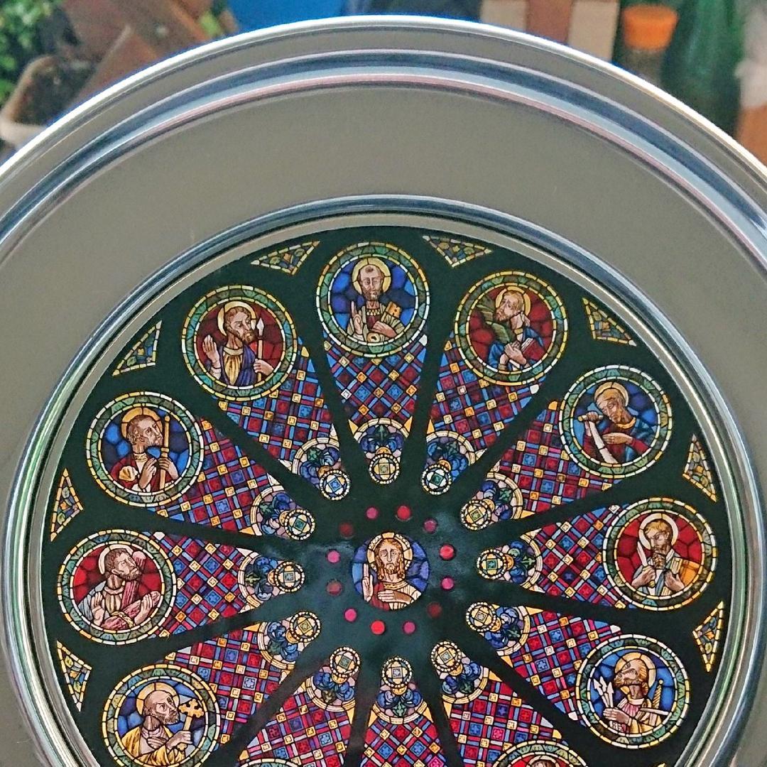 リスボン大聖堂 ステンドグラス バラ窓 グラスマスターズ社 ローズ・ウィンドウ