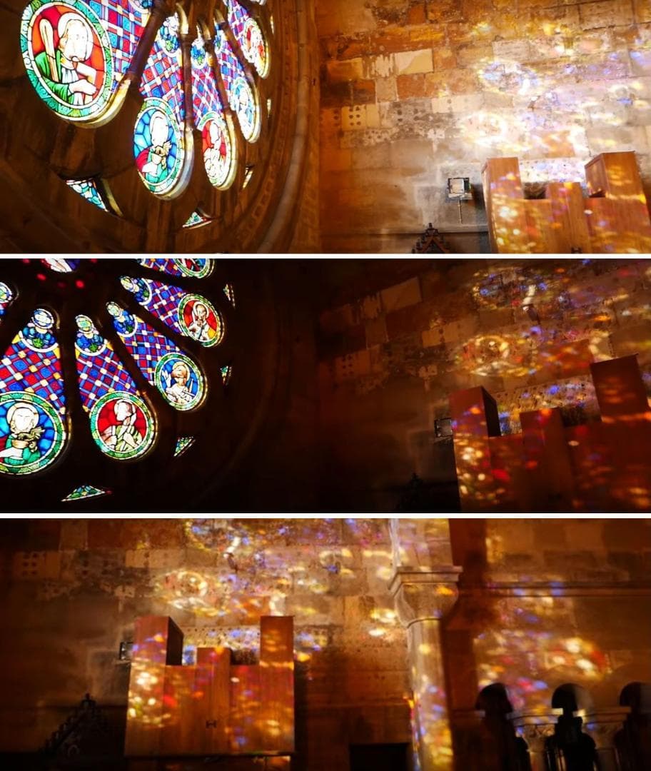 リスボン大聖堂 ステンドグラス バラ窓 グラスマスターズ社 ローズ・ウィンドウ