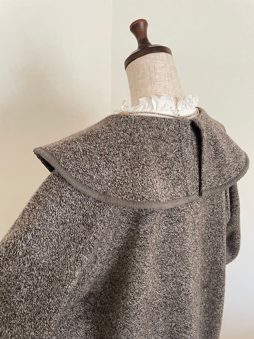 【BALLY】ミックスウール襟付きカーディガン