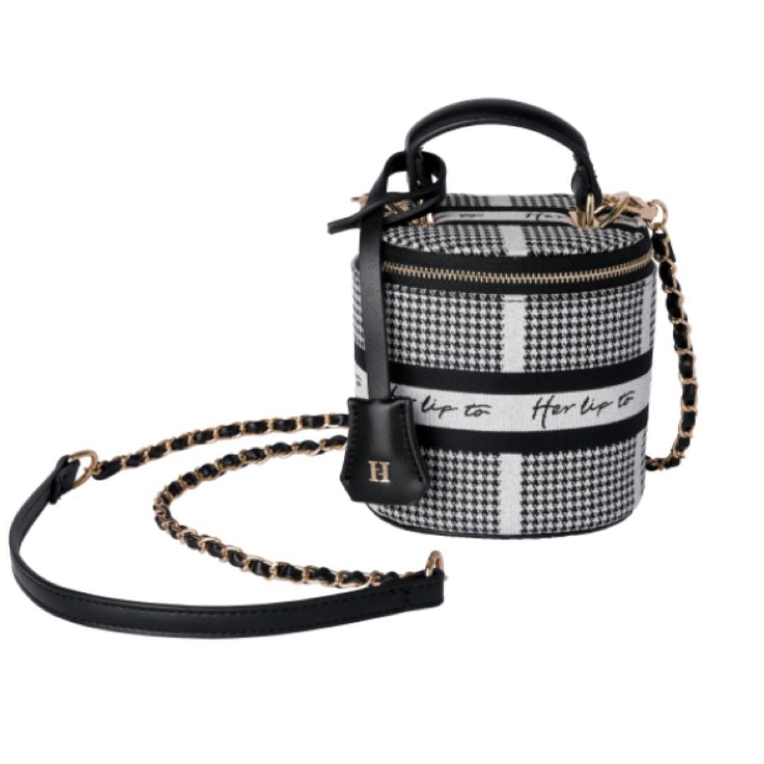 バッグ herlipto HLT Jacquard Mini Vanity Bag