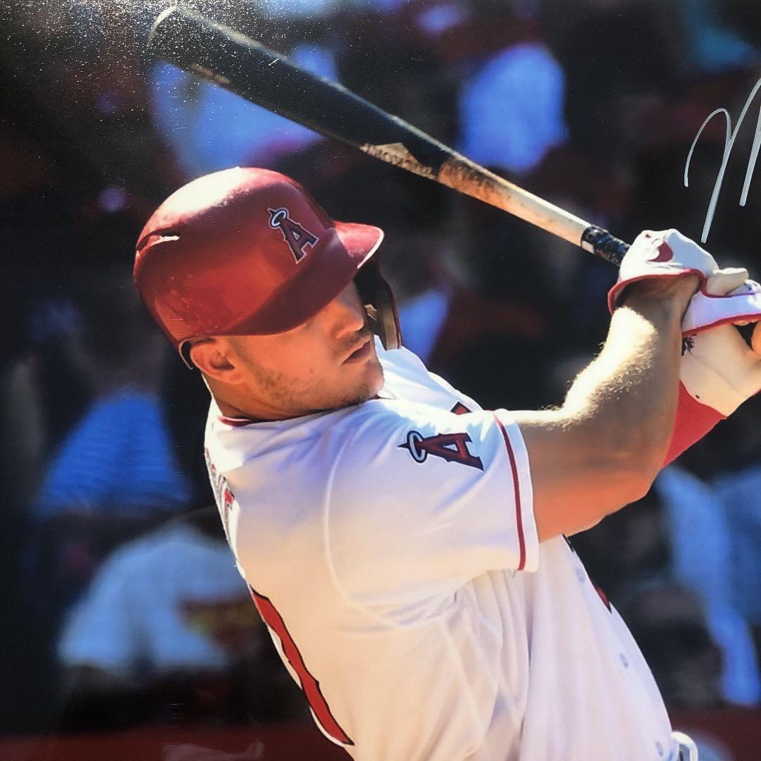 【1月SALE】MLB マイク・トラウト　直筆サイン　大谷翔平　エンジェルス