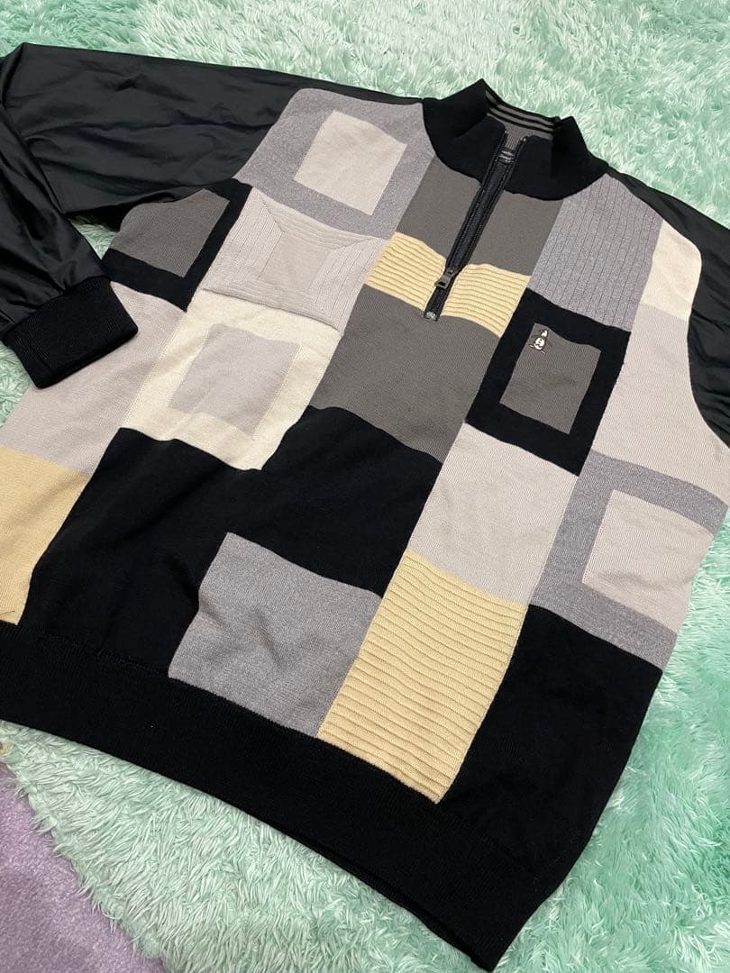 マンシング　サイズLL ハーフjipセーター×ウインド(裏地付き)