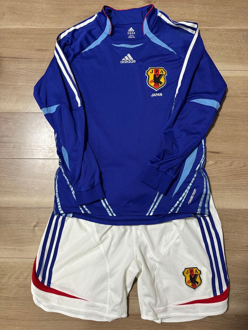 日本代表長袖オーセンティックユニフォーム 2006年W杯 ＋パンツ2枚セット