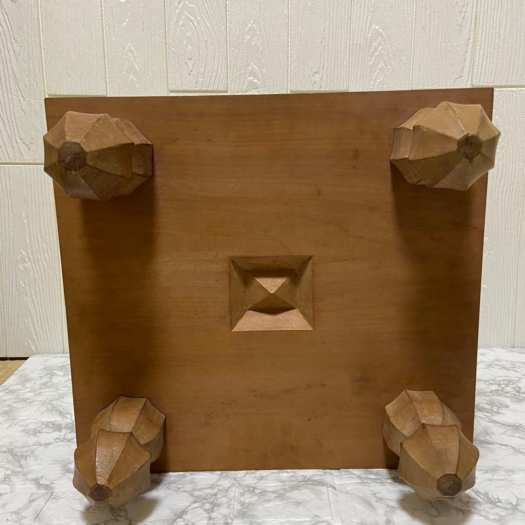 【希少美品】日向特製蛤碁石 雪印 本那智黒34号 足付碁盤 囲碁盤セット